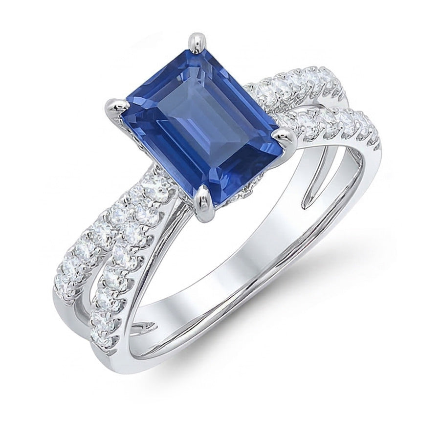 echter round diamant 3.50Karat ring Seitenansicht