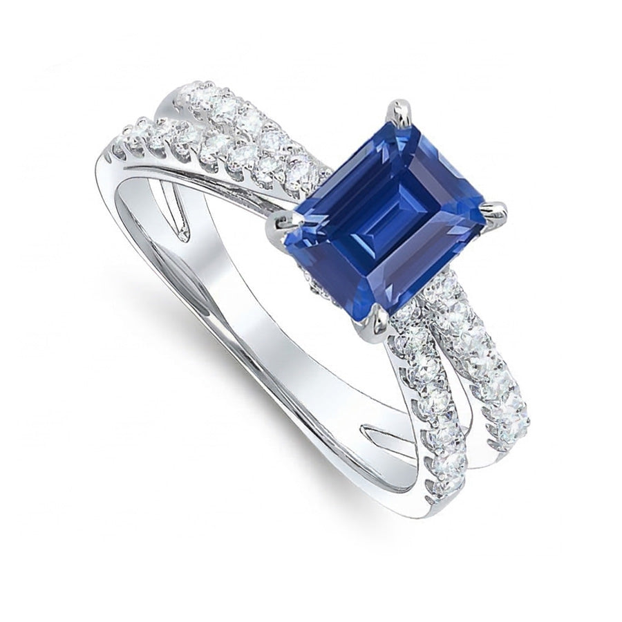 echter round diamant 3.50Karat ring Profilansicht
