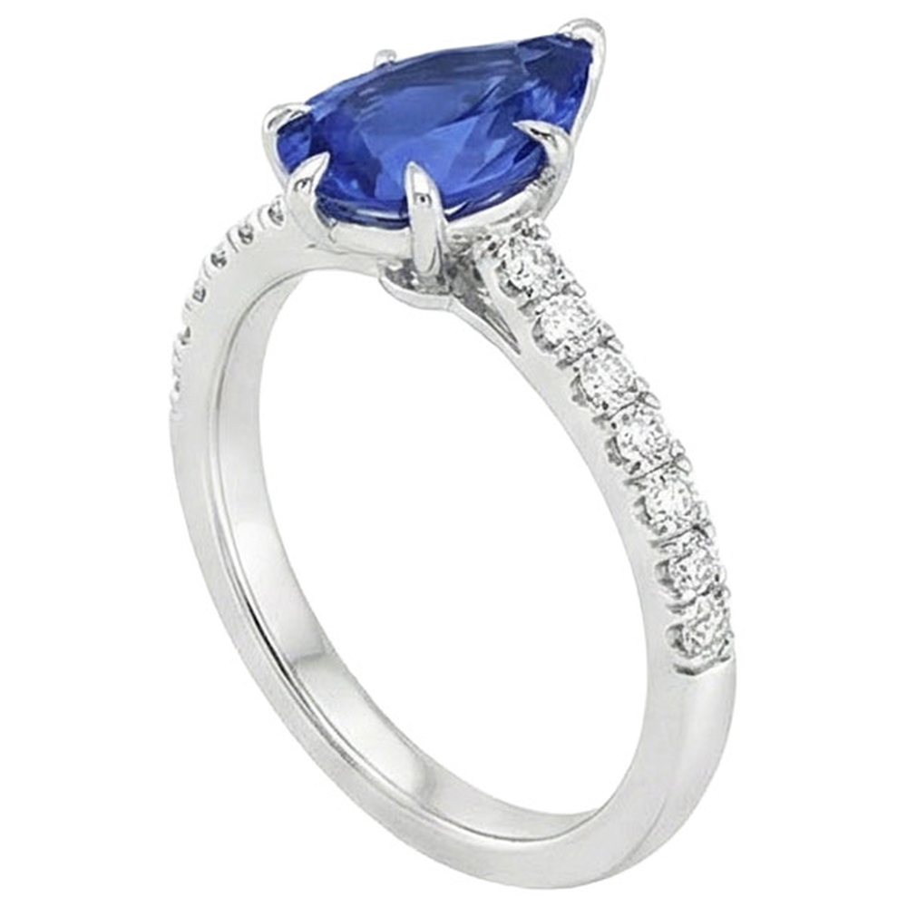 echter round diamant 5Karat ring Detailansicht