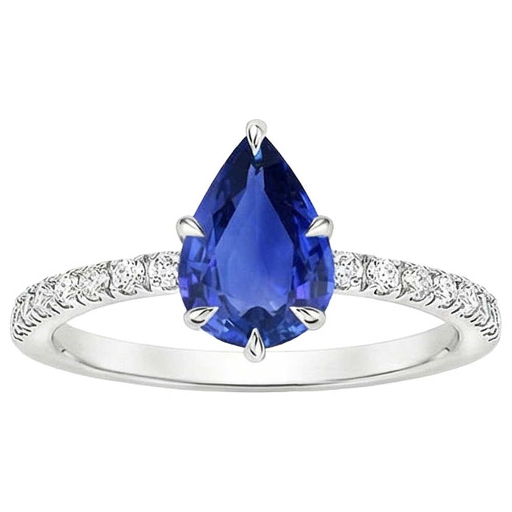 echter round diamant 5Karat ring Profilansicht