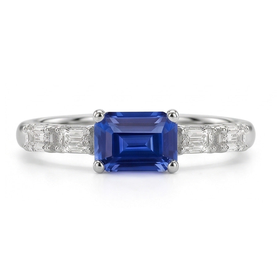 echter baguette diamant 2.50Karat ring Seitenansicht
