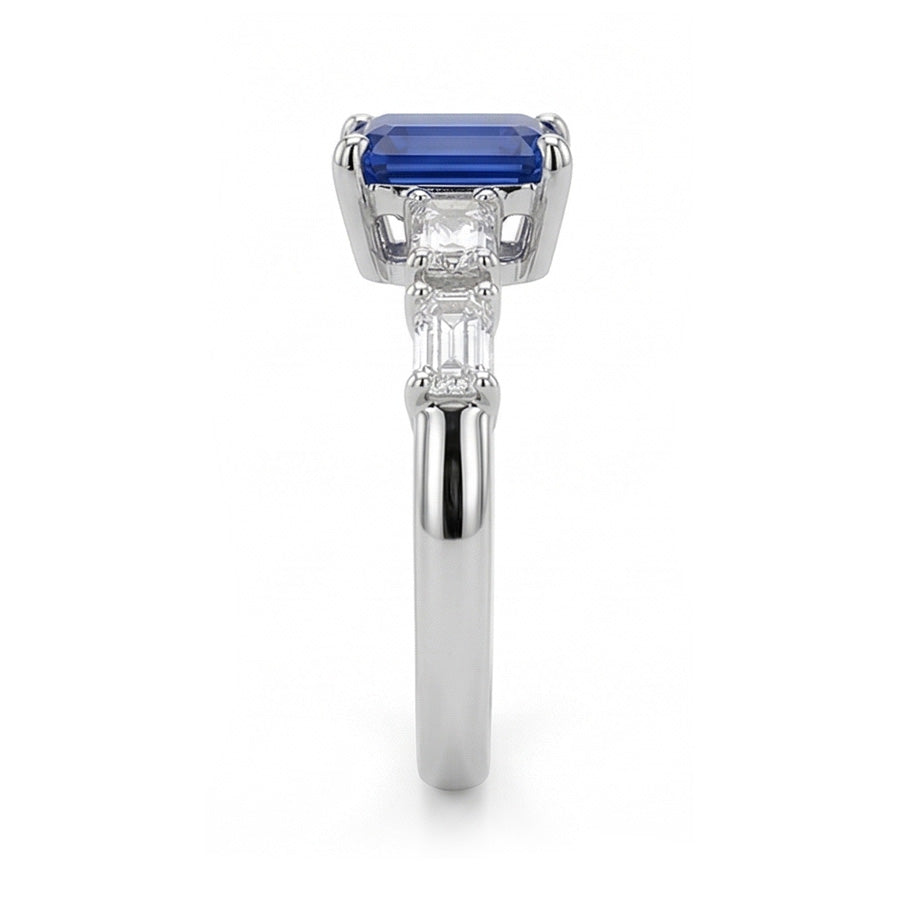 echter baguette diamant 2.50Karat ring Detailansicht