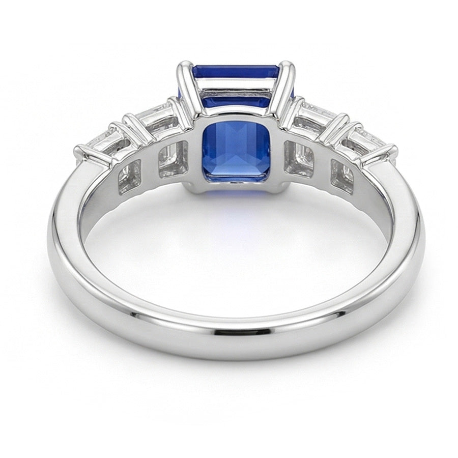echter baguette diamant 2.50Karat ring Draufsicht