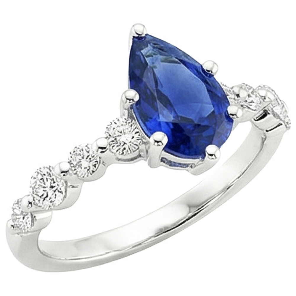 echter round diamant 4.25Karat ring Seitenansicht