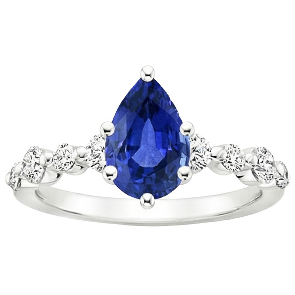 echter round diamant 4.25Karat ring Profilansicht