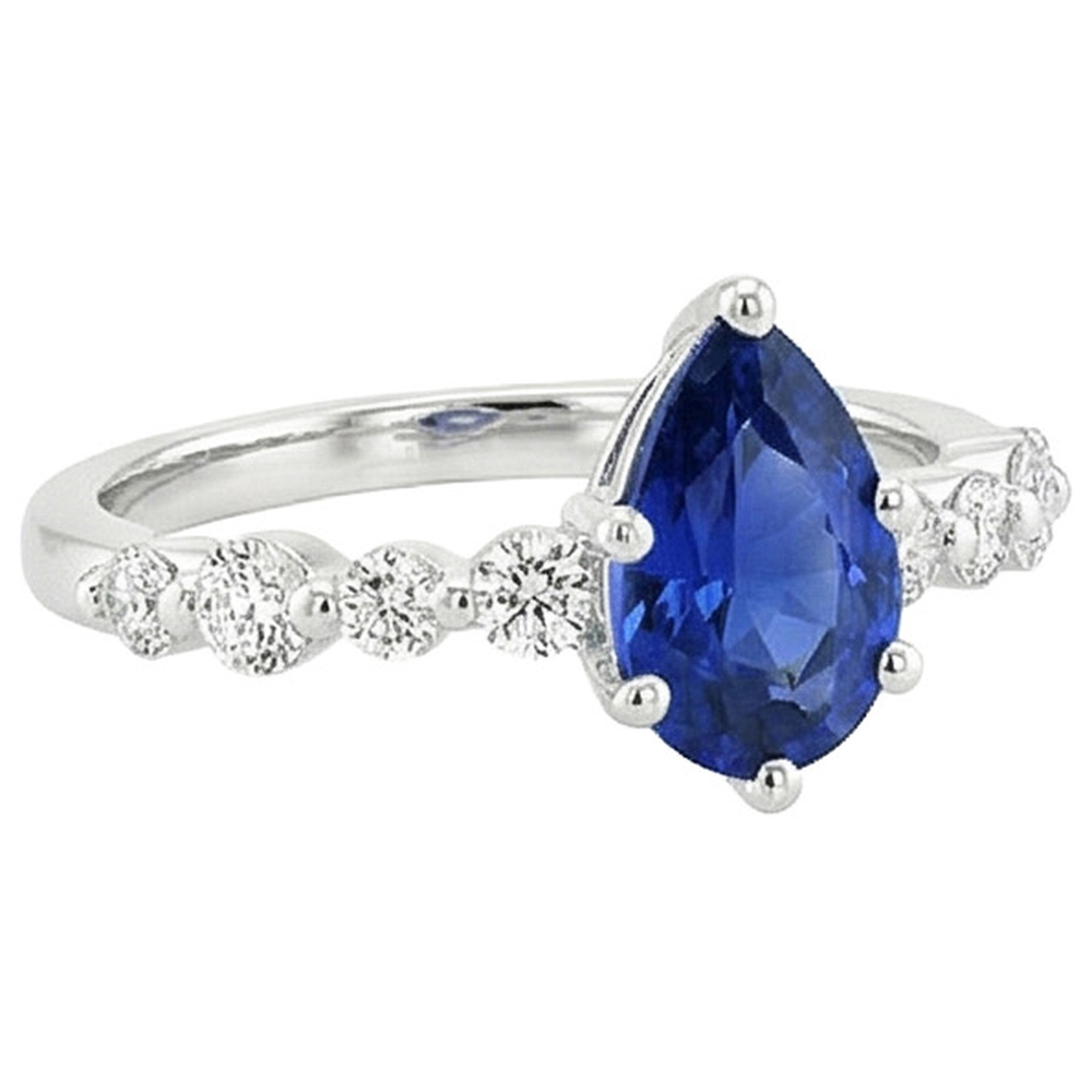 echter round diamant 4.25Karat ring auf Weiß
