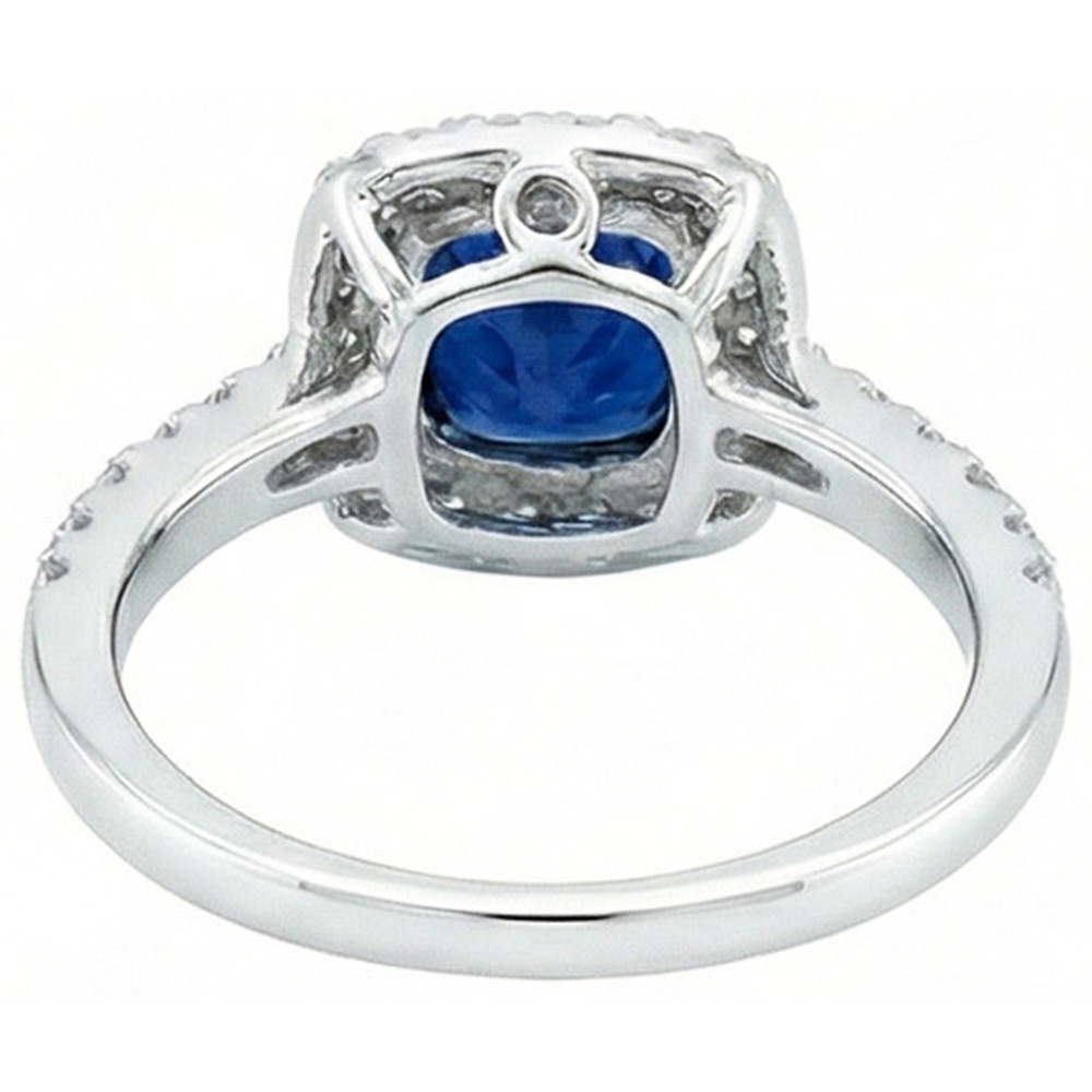 echter round diamant 3.50Karat ring Profilansicht