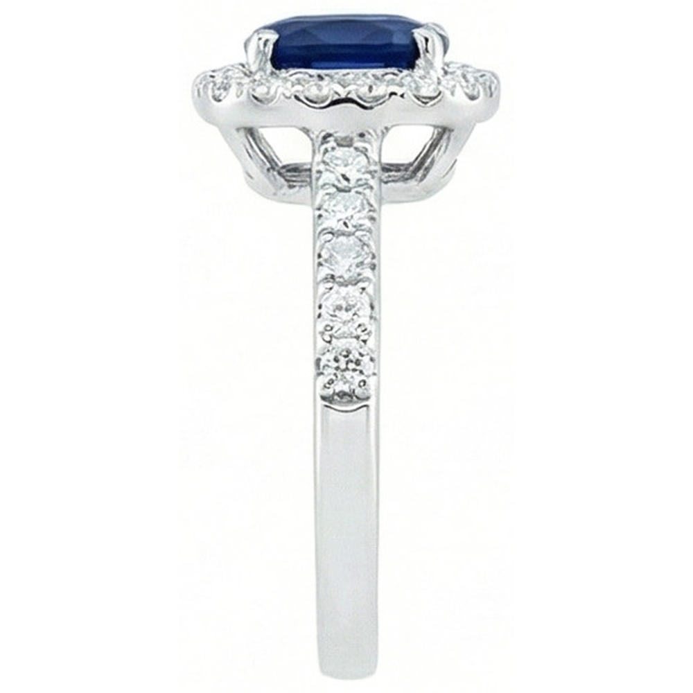 echter round diamant 3.50Karat ring Draufsicht