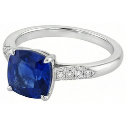 Echter Saphir Ring 2 Karat