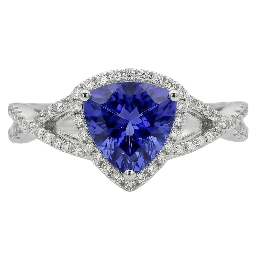 echter trillion diamant 3.66Karat ring Detailansicht