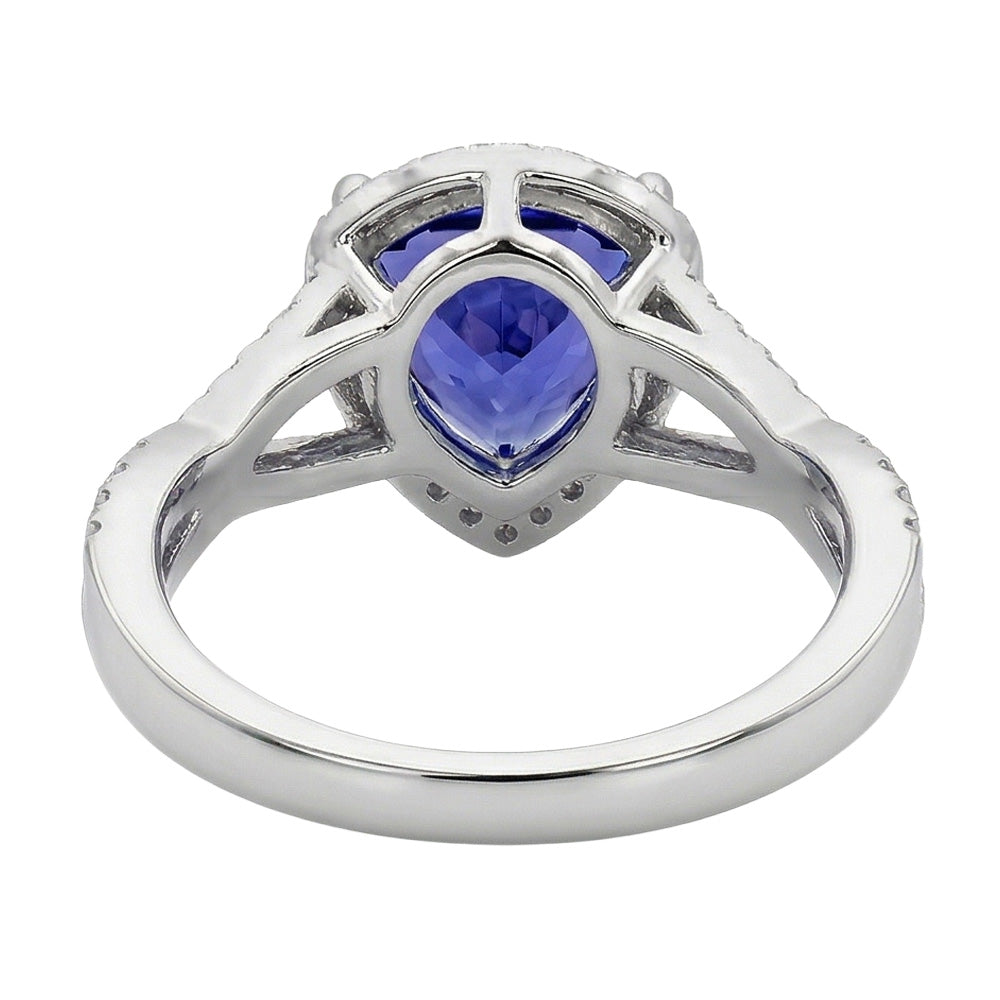 echter trillion diamant 3.66Karat ring auf Weiß