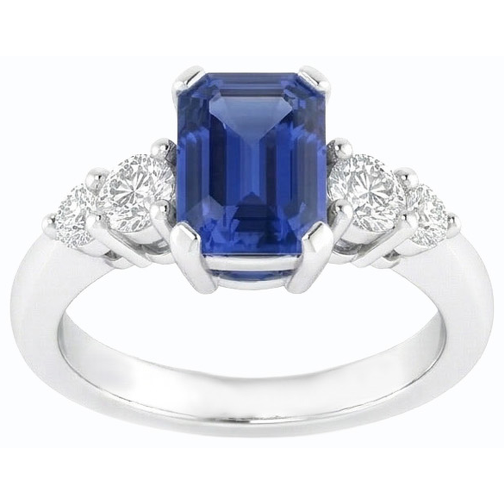 echter round diamant 1.75Karat ring Seitenansicht