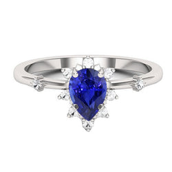 Stern Kornblumenblauer Saphir Farbstein-Ring 1,50 Karat – 14K