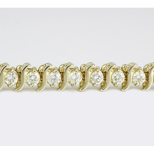 Diamant Brillantschliff Designer-Schmuck in 14K Gelbgold – Hauptansicht