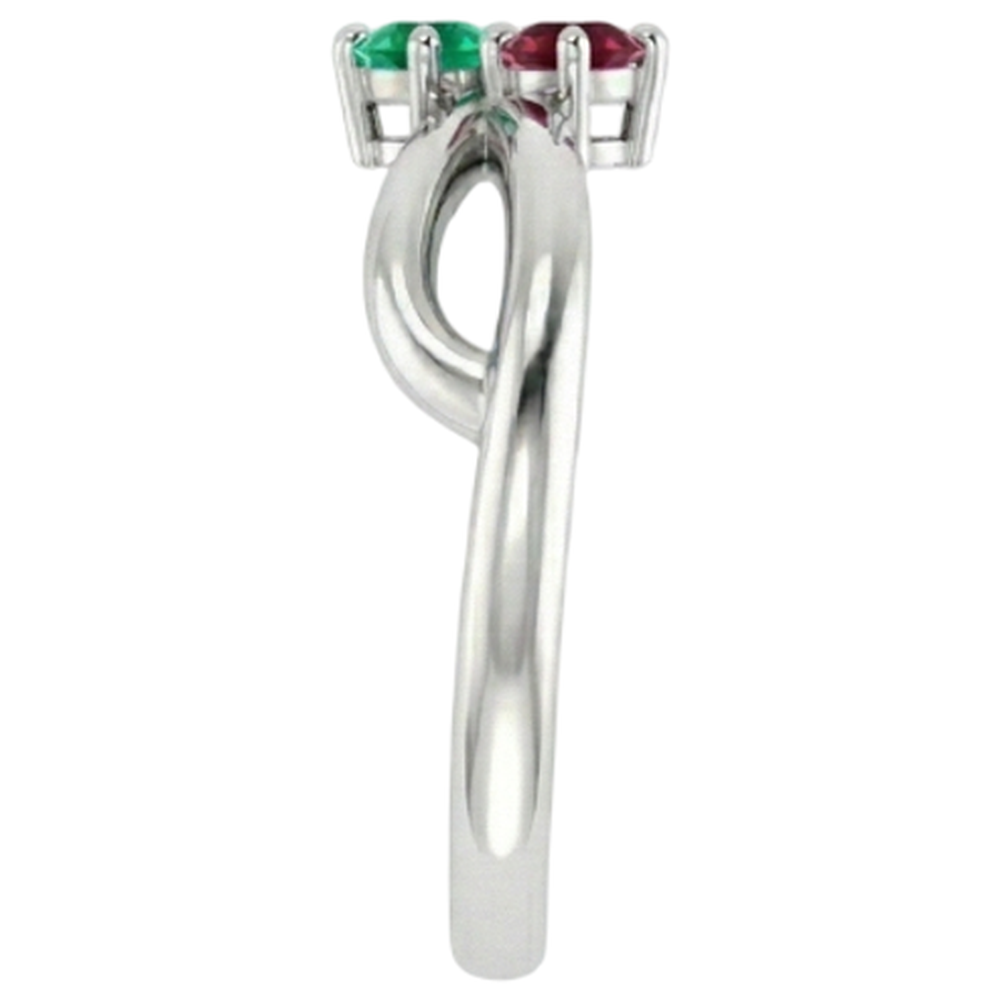 echter round rubin 0.30Karat ring Band Detail
