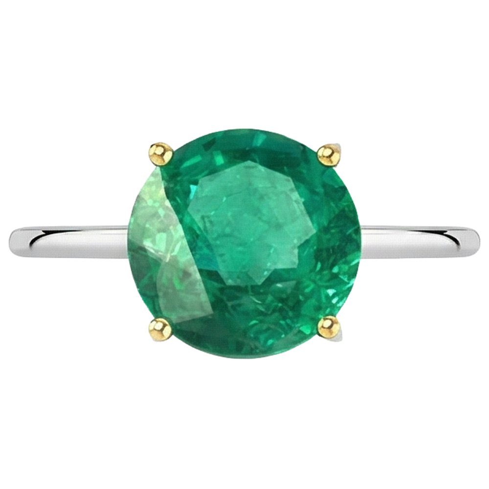Feiner Edler Smaragd Schmuckstein-Ring 2,50 Karat – Seitenansicht