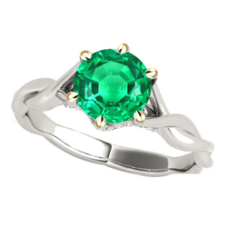 Handgefertigter Edelstein-Ring – Smaragd 2 Karat von HarryChadEnt