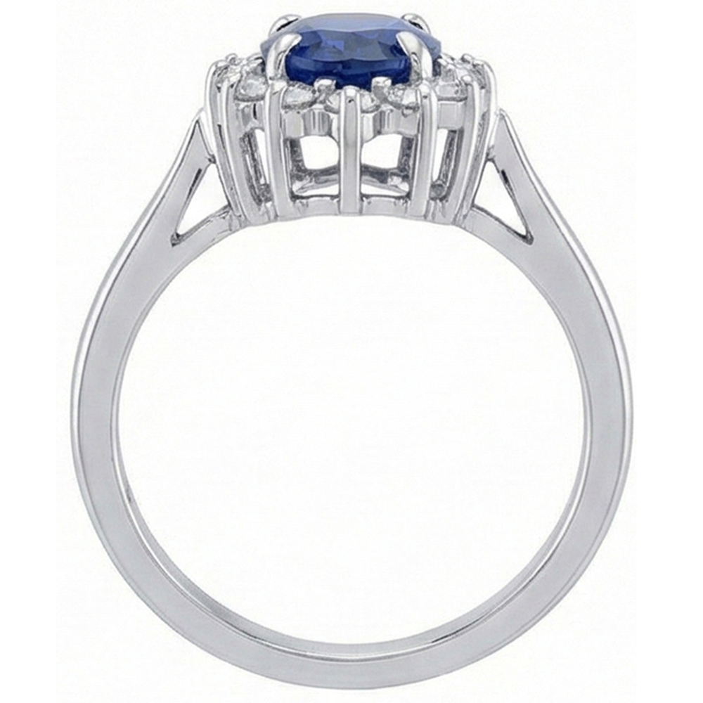 echter oval diamant 4.70Karat ring auf Weiß