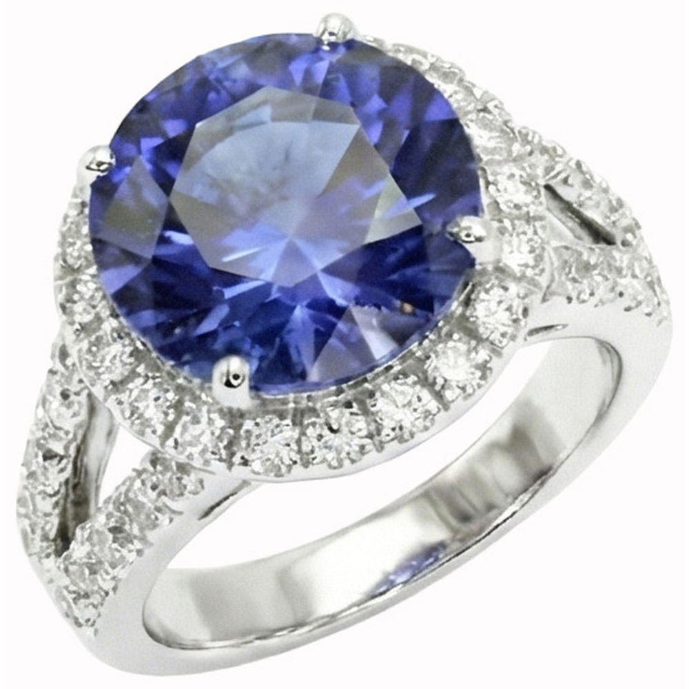 echter round diamant 6Karat ring Detailansicht