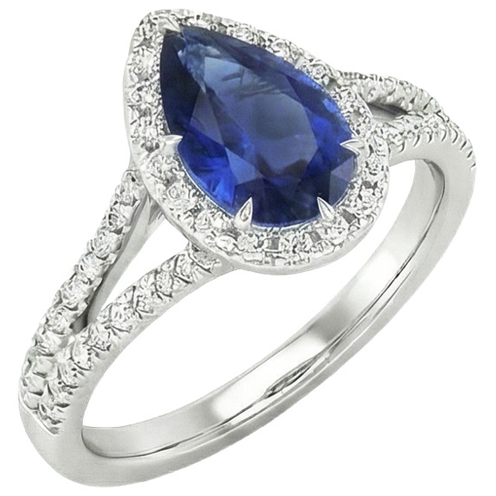 echter round diamant 5Karat ring Seitenansicht