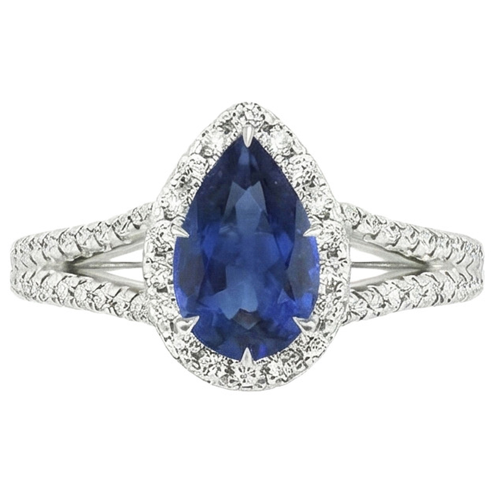 echter round diamant 5Karat ring Detailansicht