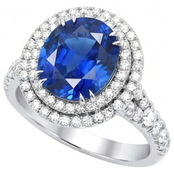 Echter Saphir Ring 4.40 Karat