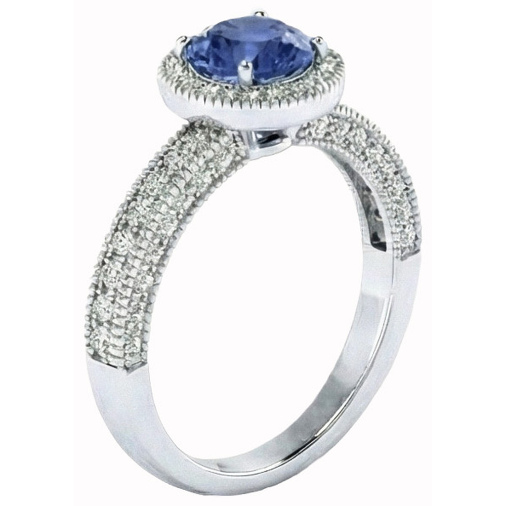 echter round diamant 1.50Karat ring Detailansicht