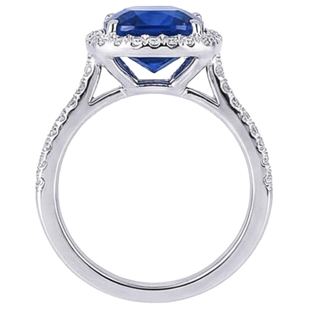 echter round diamant 20Karat ring Profilansicht