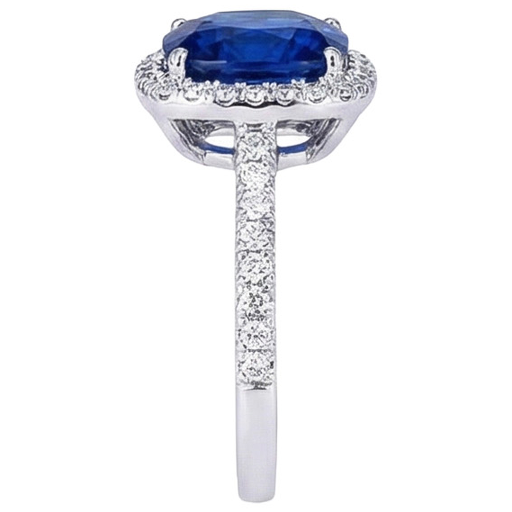 echter round diamant 20Karat ring Draufsicht