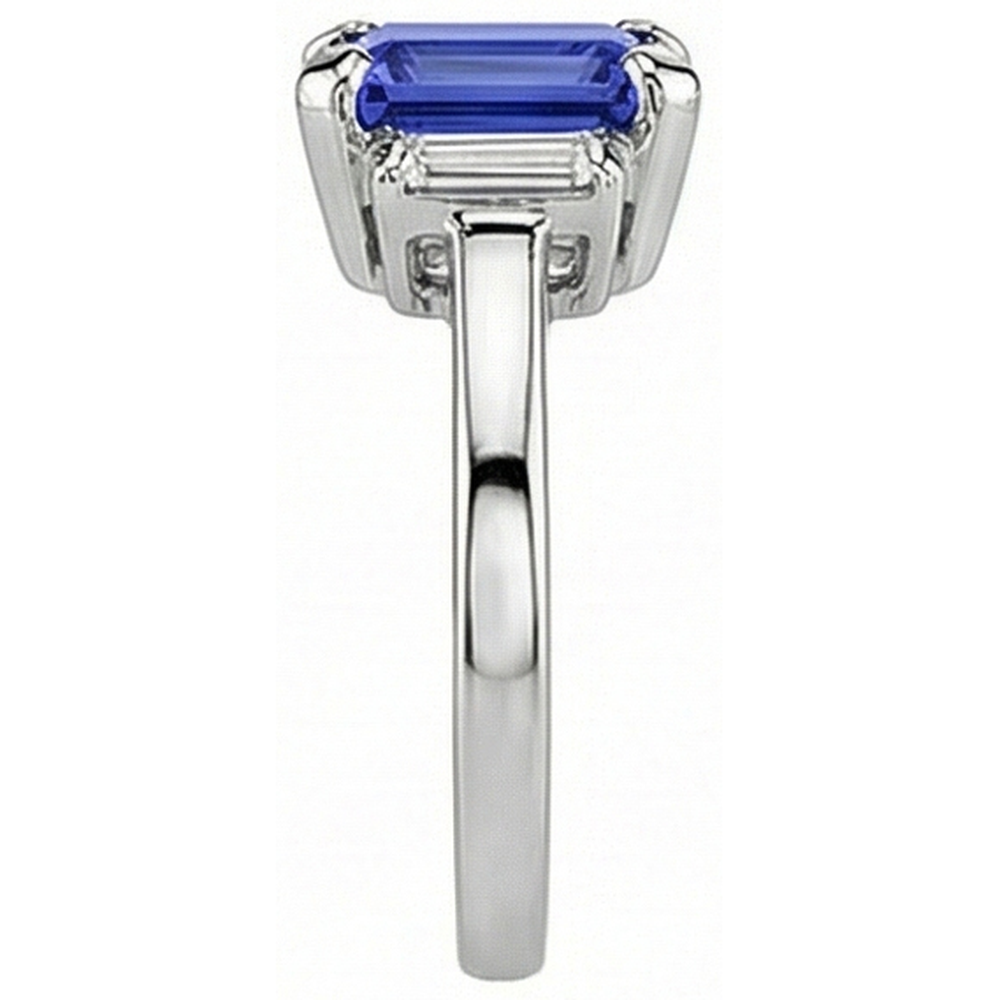 echter baguette diamant 2.50Karat ring Draufsicht