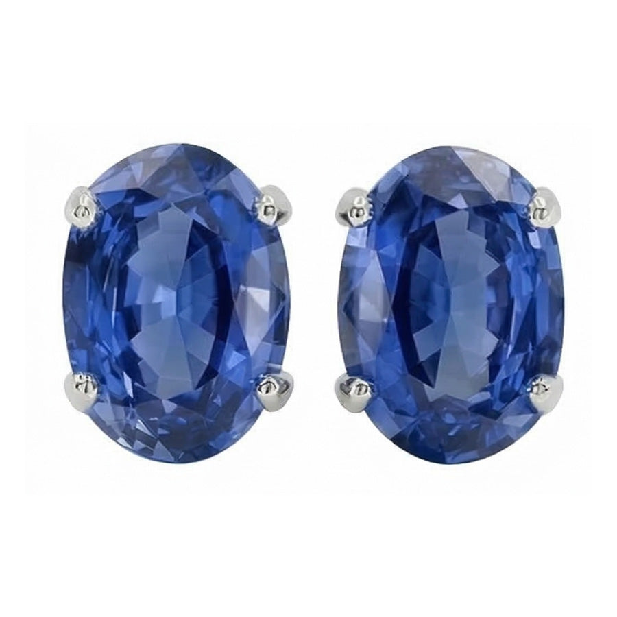 echter oval diamant 14Karat ohrring Seitenansicht