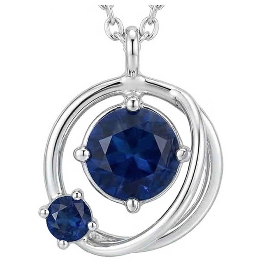 echter round diamant 9.50Karat anhänger Seitenansicht