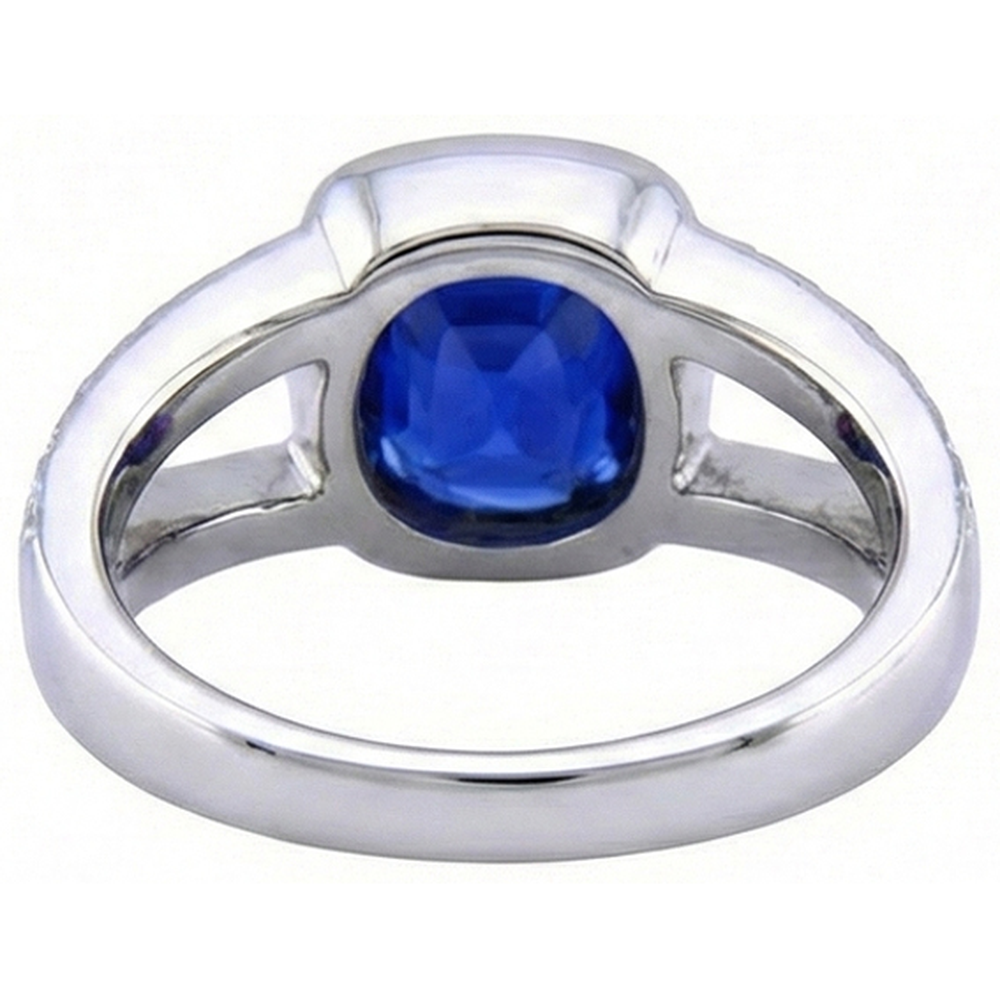 echter round diamant 4.5Karat ring mit Diamantbesatz