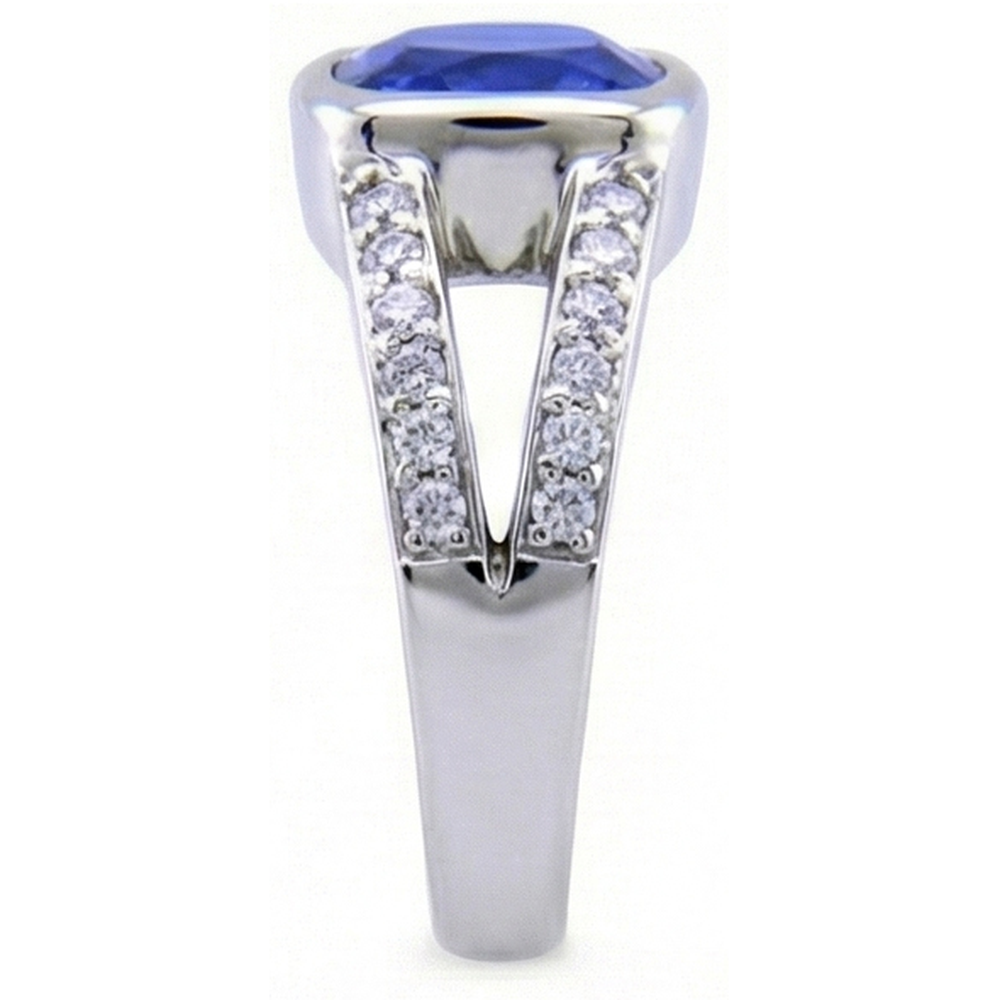 echter round diamant 4.5Karat ring Profilansicht