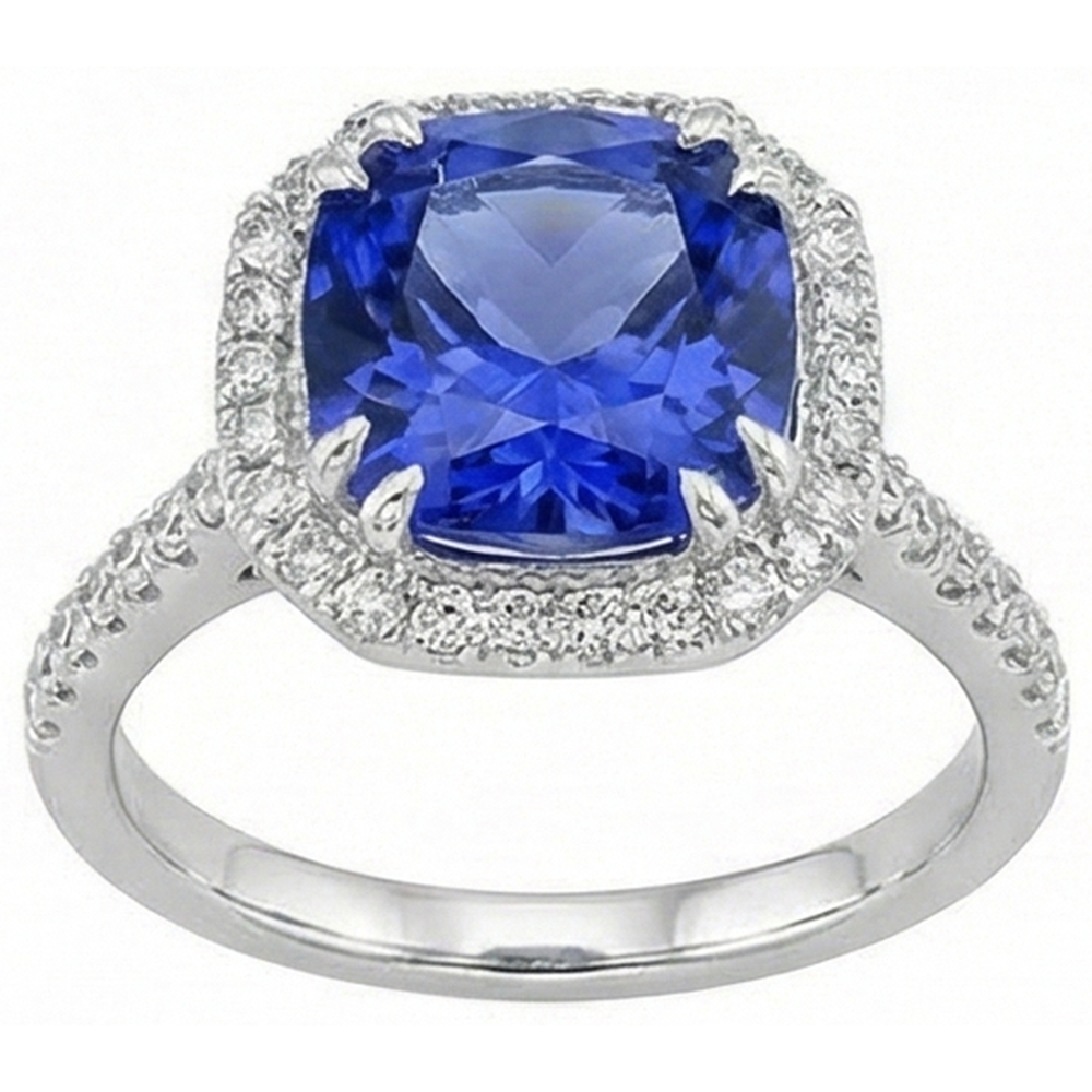 echter round diamant 8Karat ring Detailansicht