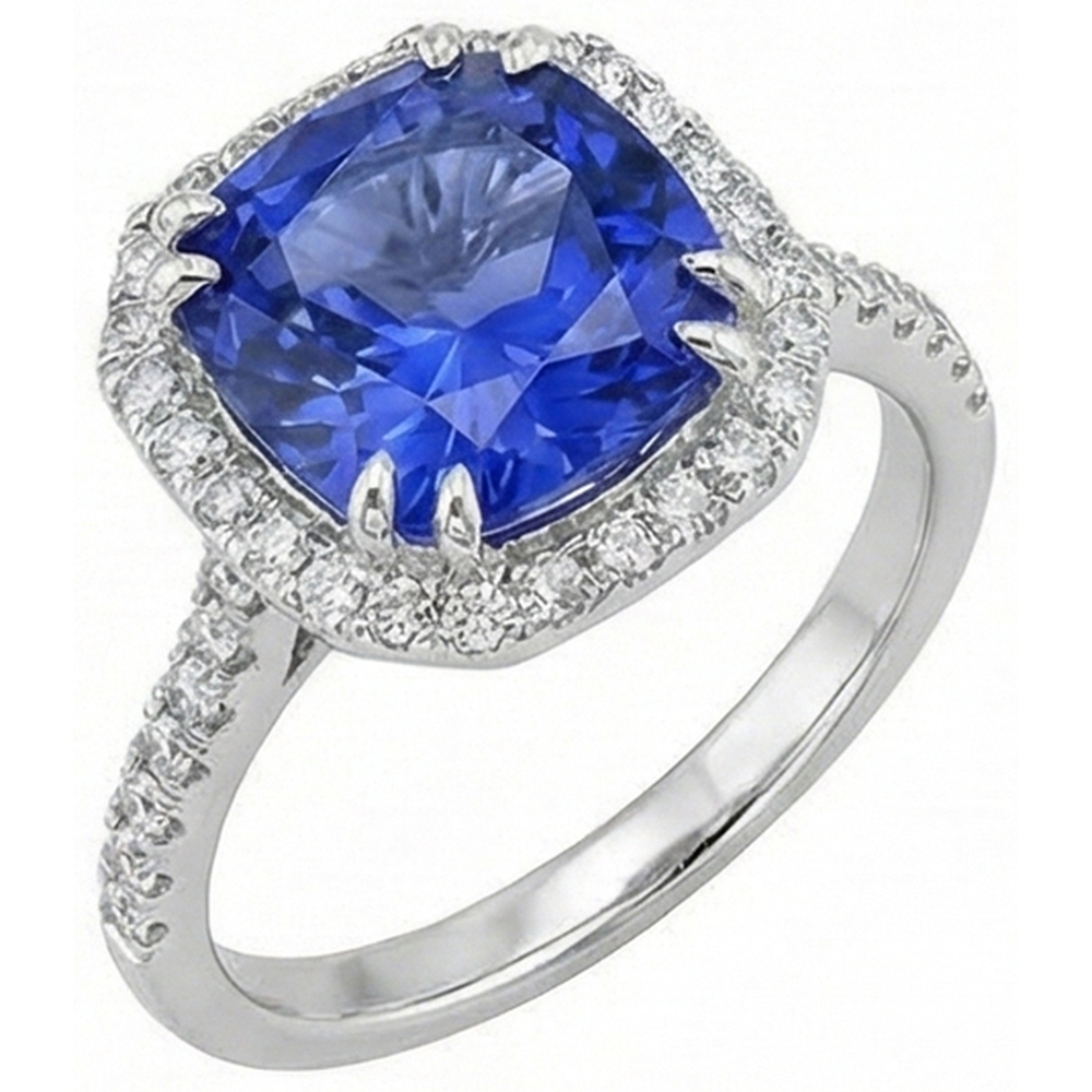 echter round diamant 8Karat ring Vorderansicht