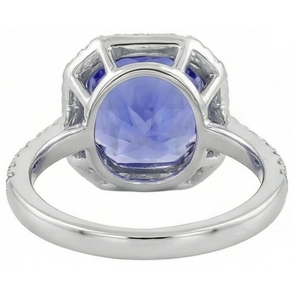 echter round diamant 8Karat ring Dreiviertelansicht