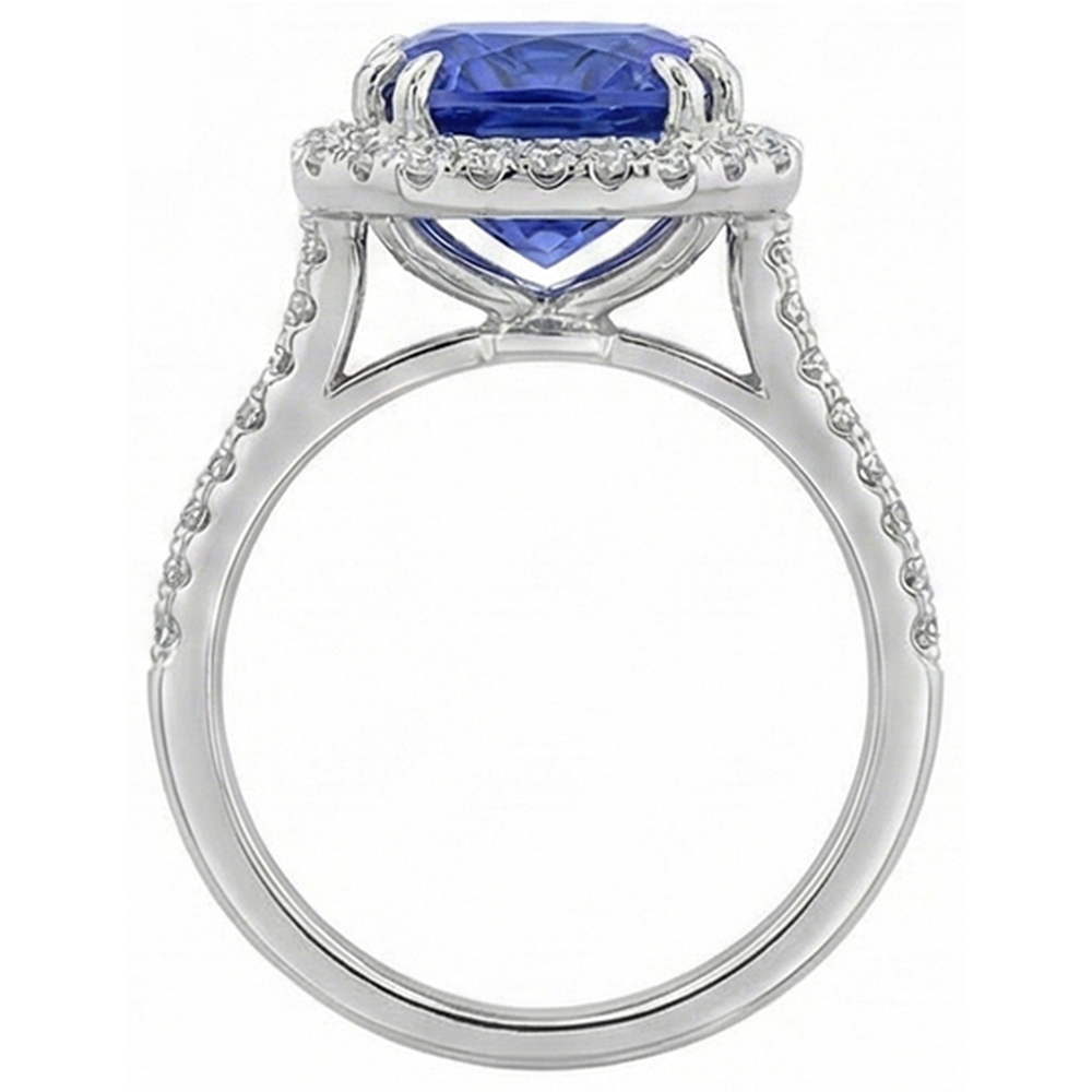 echter round diamant 8Karat ring mit Diamantbesatz