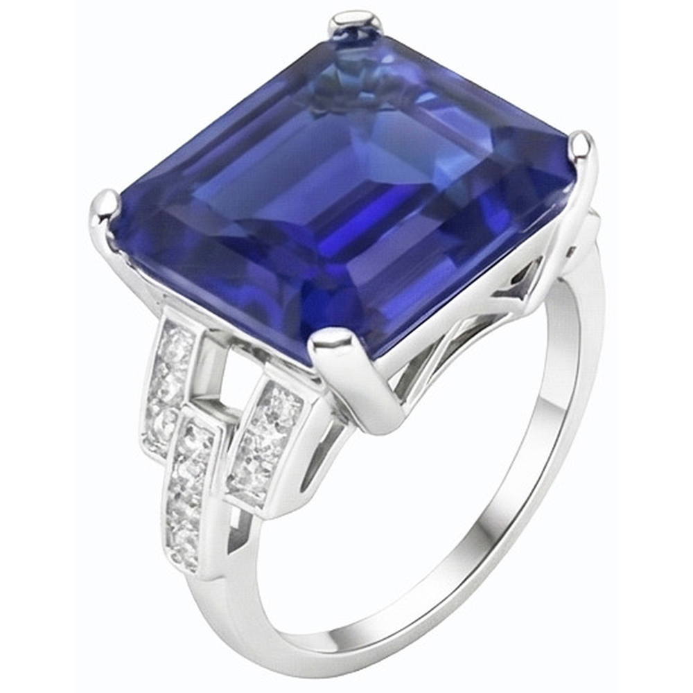 Ceylon Saphir Edelstein Ring Smaragd Schmuck Split Shank 4 Karat