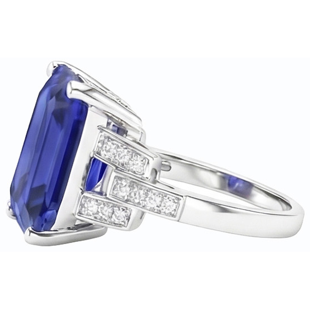 Ceylon Saphir Edelstein Ring Smaragd Schmuck Split Shank 4 Karat
