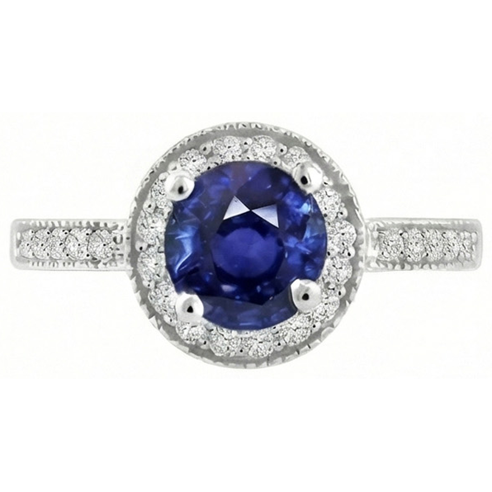 echter round diamant 1.50Karat ring Seitenansicht