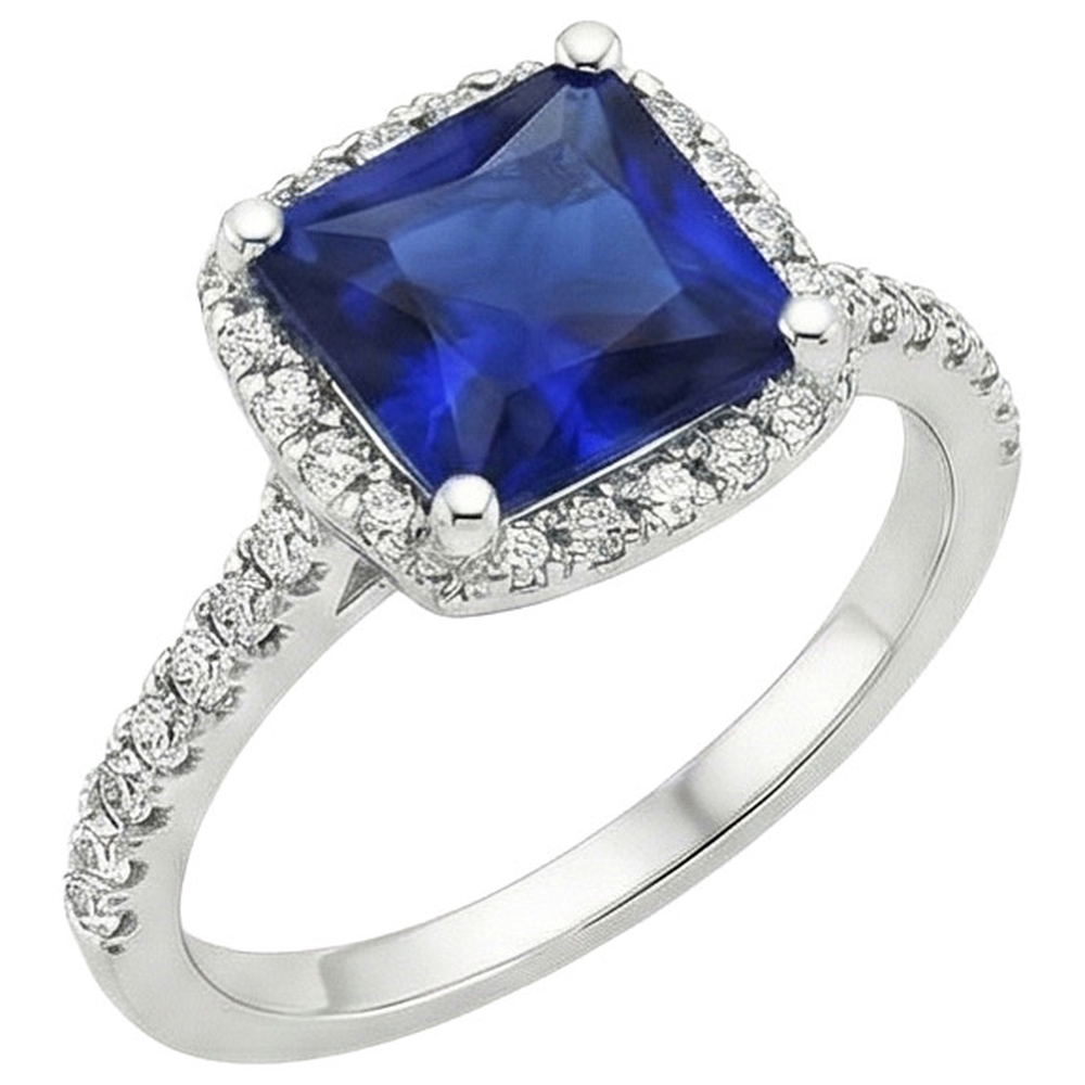 echter round diamant 6Karat ring Seitenansicht