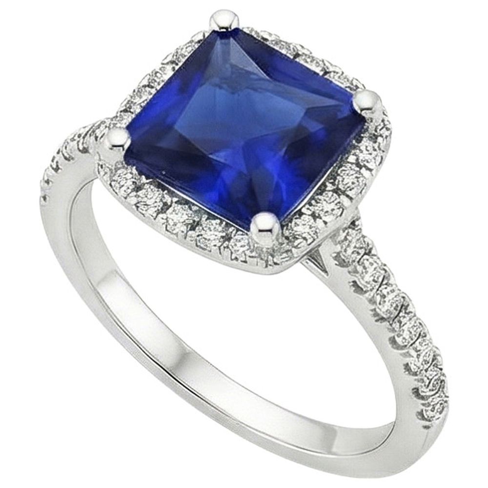 echter round diamant 6Karat ring Detailansicht
