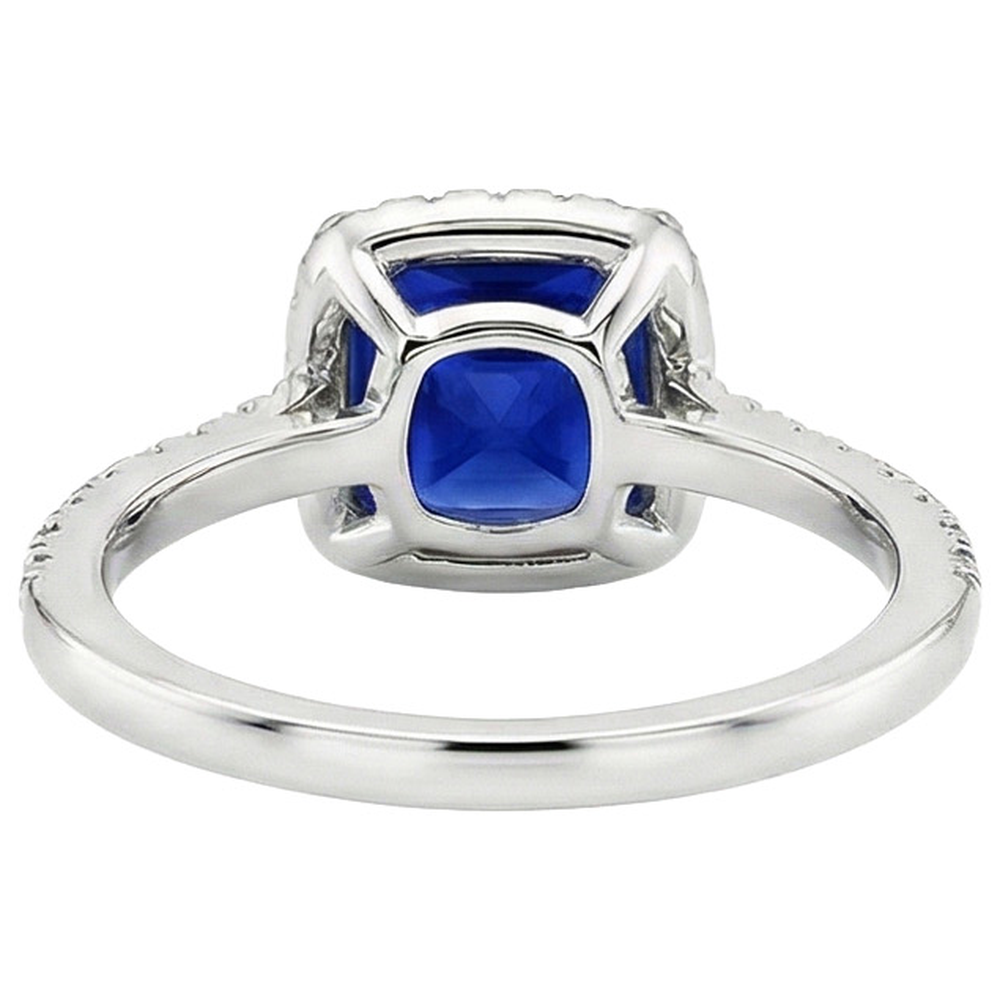 echter round diamant 6Karat ring Draufsicht