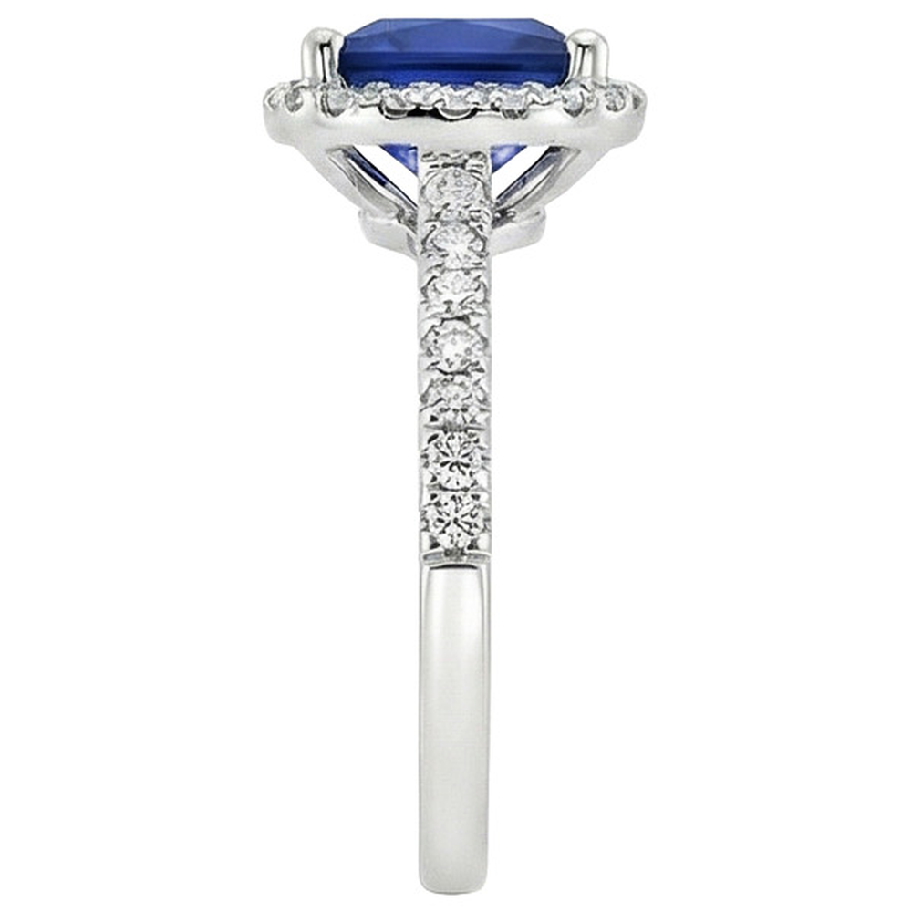 echter round diamant 6Karat ring auf Weiß
