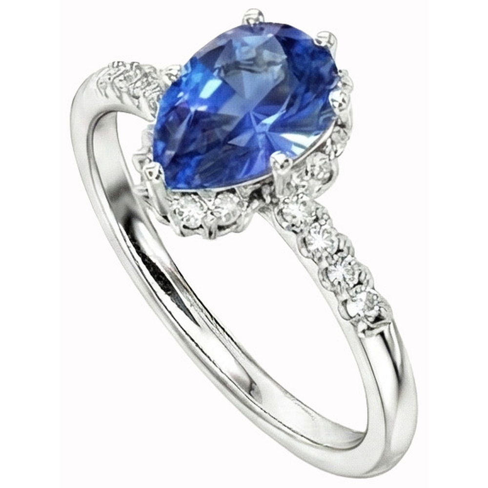 echter round diamant 4Karat ring Vorderansicht