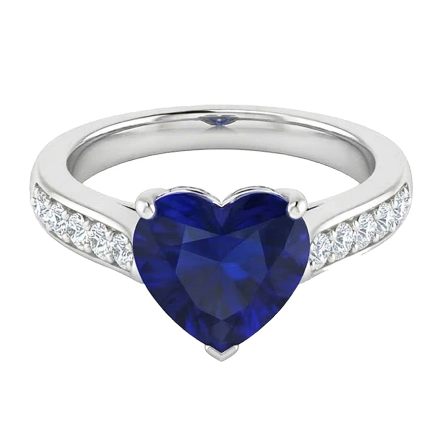 echter round diamant 4Karat ring Detailansicht