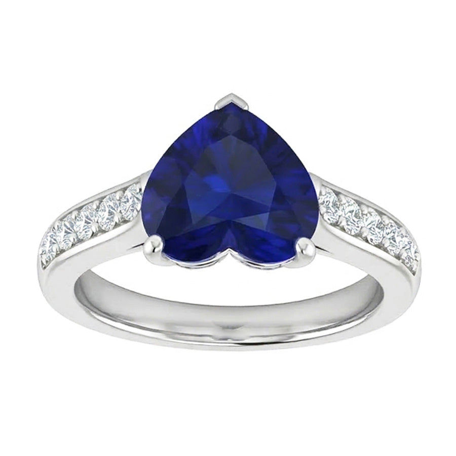 echter round diamant 4Karat ring Draufsicht