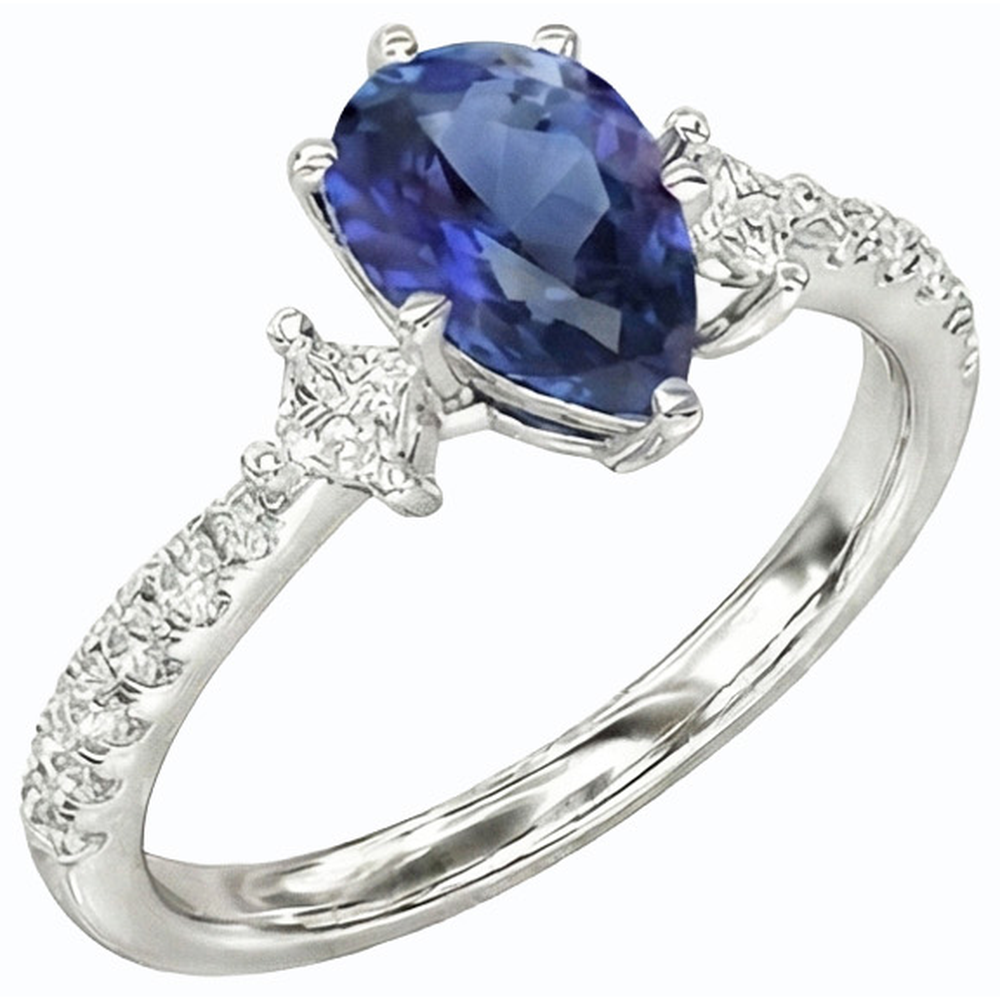 echter marquise diamant 2.50Karat ring Vorderansicht