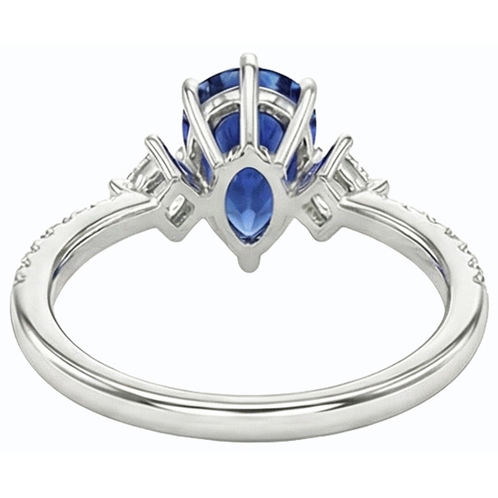 echter marquise diamant 2.50Karat ring Seitenansicht